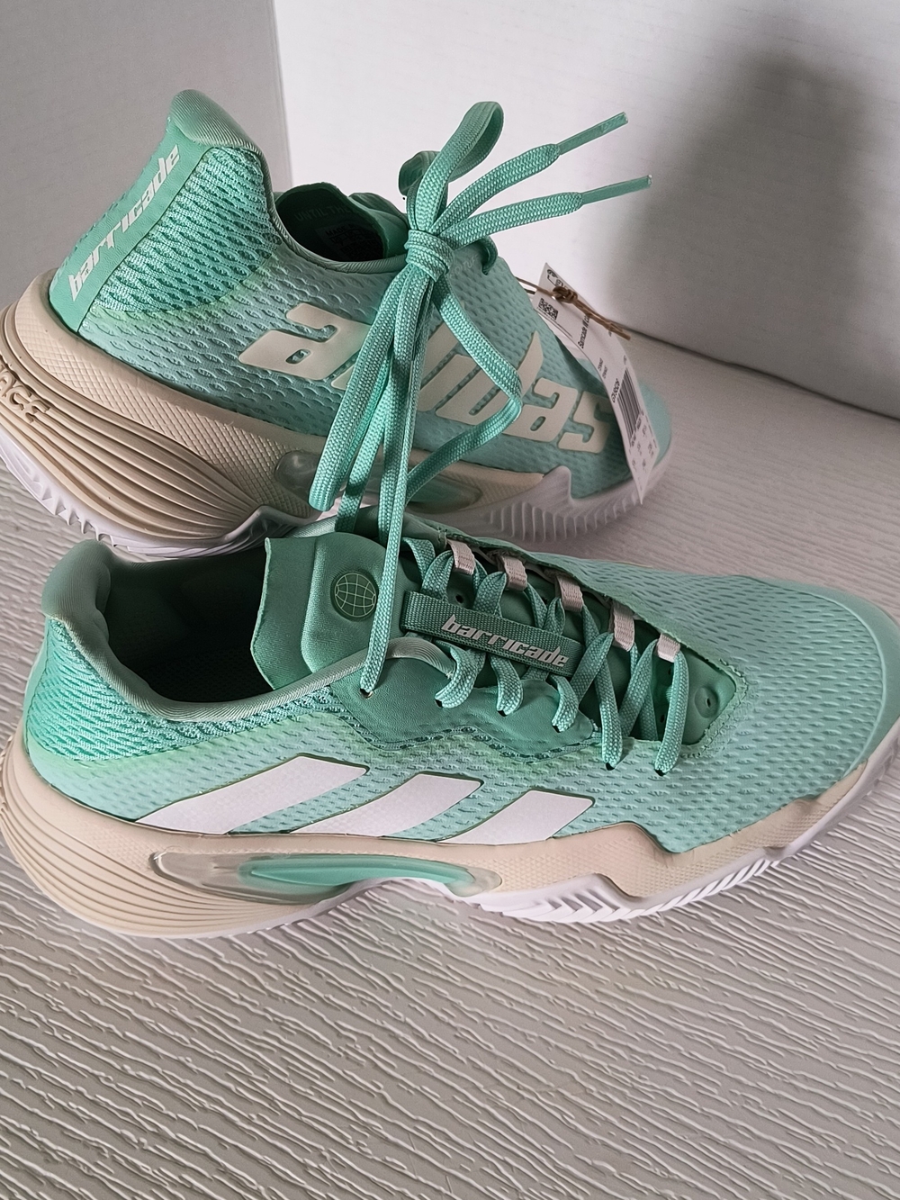 Adidas Barricade Women's Mint Green Tennis Shoes